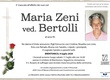 Zeni Maria ved. Bertolli