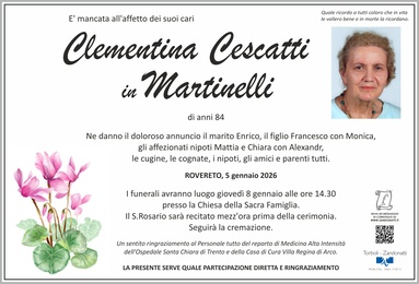 Cescatti Clementina in Martinelli