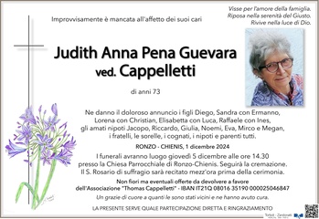 Pena Guevara Anna Judith ved. Cappelletti