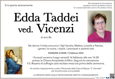 Taddei Edda ved. Vicenzi