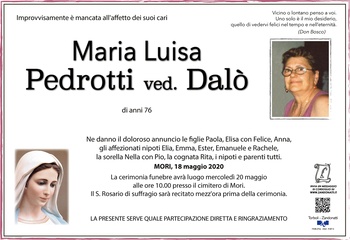 Pedrotti Maria Luisa ved. Dalò