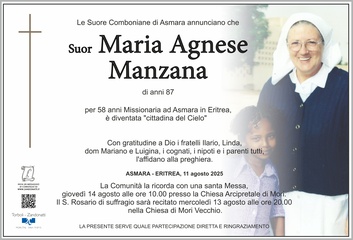 Manzana suor Maria Agnese