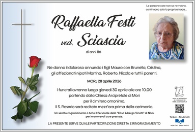 Festi Raffaella ved. Sciascia