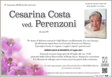 Costa Cesarina ved. Perenzoni
