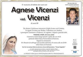 Vicenzi Agnese ved. Vicenzi