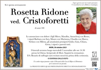 Ridone Rosetta ved. Cristoforetti
