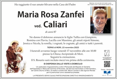 Zanfei Maria Rosa ved. Caliari