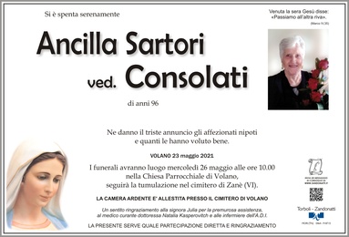 Sartori Ancilla ved. Consolati