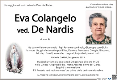 Colangelo Eva ved. De Nardis