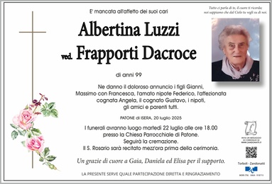 Luzzi Albertina ved. Frapporti
