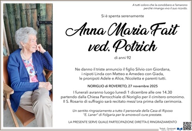 Fait Anna Maria ved. Potrich