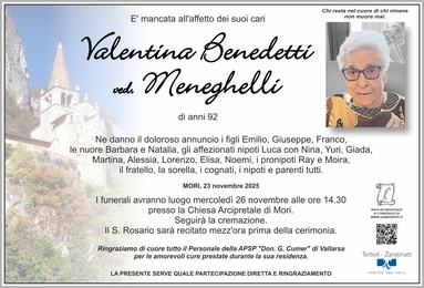 Benedetti Valentina ved. Meneghelli