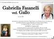 Fasanelli Gabriella ved. Gallo