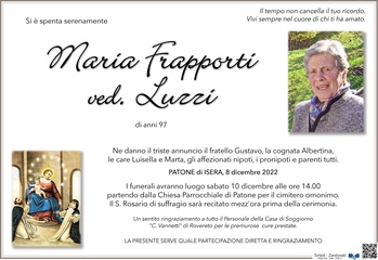 Frapporti Maria ved. Luzzi