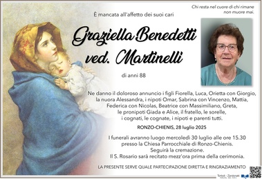 Benedetti Graziella ved. Martinelli