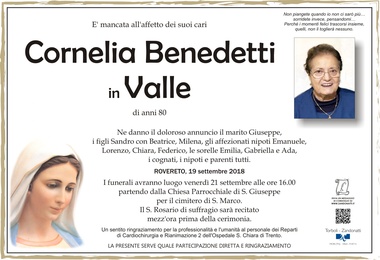 Benedetti Cornelia in Valle