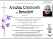 Cristoforetti Annalisa ved. Benedetti