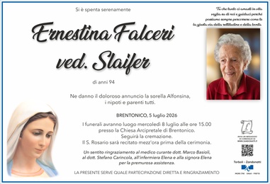 Falceri Ernestina ved. Slaifer
