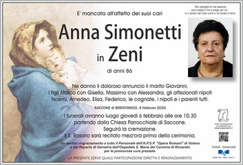 Simonetti Anna in Zeni