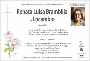 Brambilla Renata Luisa in Locambio
