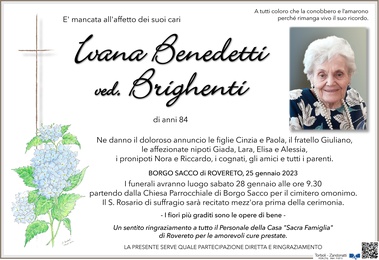 Benedetti Ivana ved. Brighenti