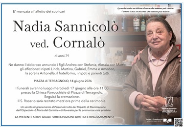 Sannicolò Nadia ved. Cornalò