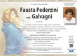 Pederzini Fausta ved. Galvagni