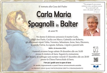 Spagnolli Carla Maria in Balter