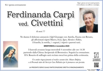 Carpi Ferdinanda ved. Civettini