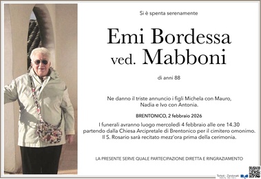 Bordessa Emilia ved. Mabboni