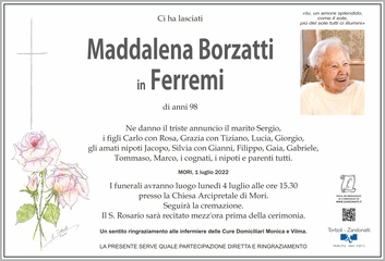 Borzatti Maddalena in Ferremi
