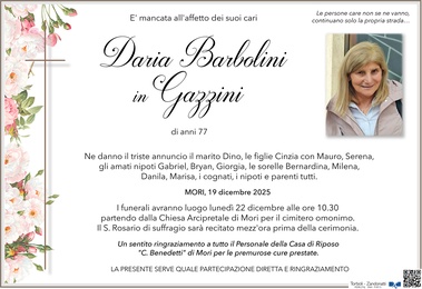 Barbolini Daria in Gazzini