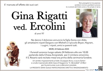 Rigatti Gina ved. Ercolini