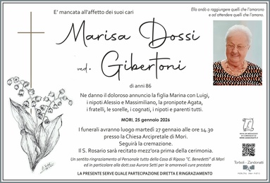 Dossi Marisa ved. Gibertoni