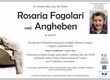 Fogolari Rosaria ved. Angheben