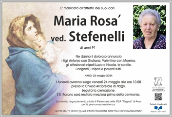 Rosà Maria ved. Stefenelli