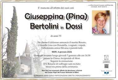 Bertolini Giuseppina in Dossi