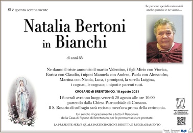 Bertoni Natalia in Bianchi
