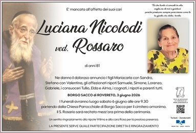 Nicolodi Luciana ved. Rossaro