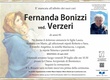 Bonizzi Fernanda ved. Verzeri