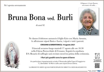 Bona Brunetta ved. Burli