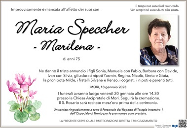Speccher Maria