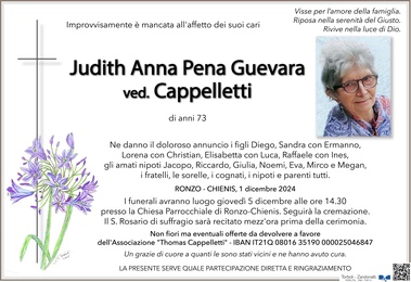 Pena Guevara Anna Judith ved. Cappelletti