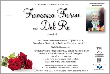 Fiorini Francesca ved. Del Re