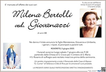 Bertolli Milena ved. Giovanazzi