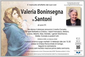 Boninsegna Valeria in Santoni
