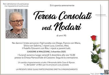 Consolati Teresa Paola ved. Nodari