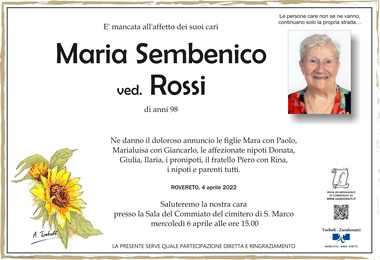 Sembenico Maria ved. Rossi