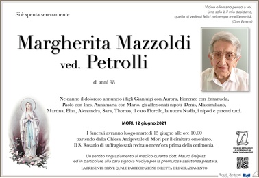 Mazzoldi Margherita ved. Petrolli