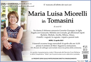 Miorelli Maria Luisa in Tomasini